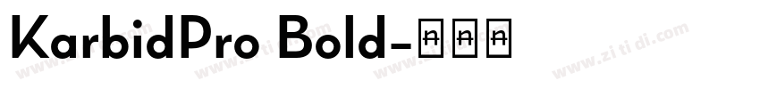 KarbidPro Bold字体转换